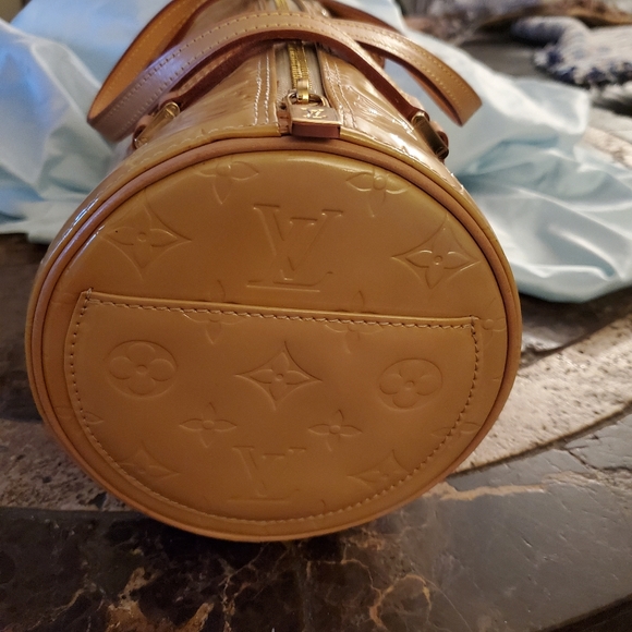 Louis Vuitton Vernis monogram Yellow Brown Bedford Bag with $30 COA - Picture 9 of 15